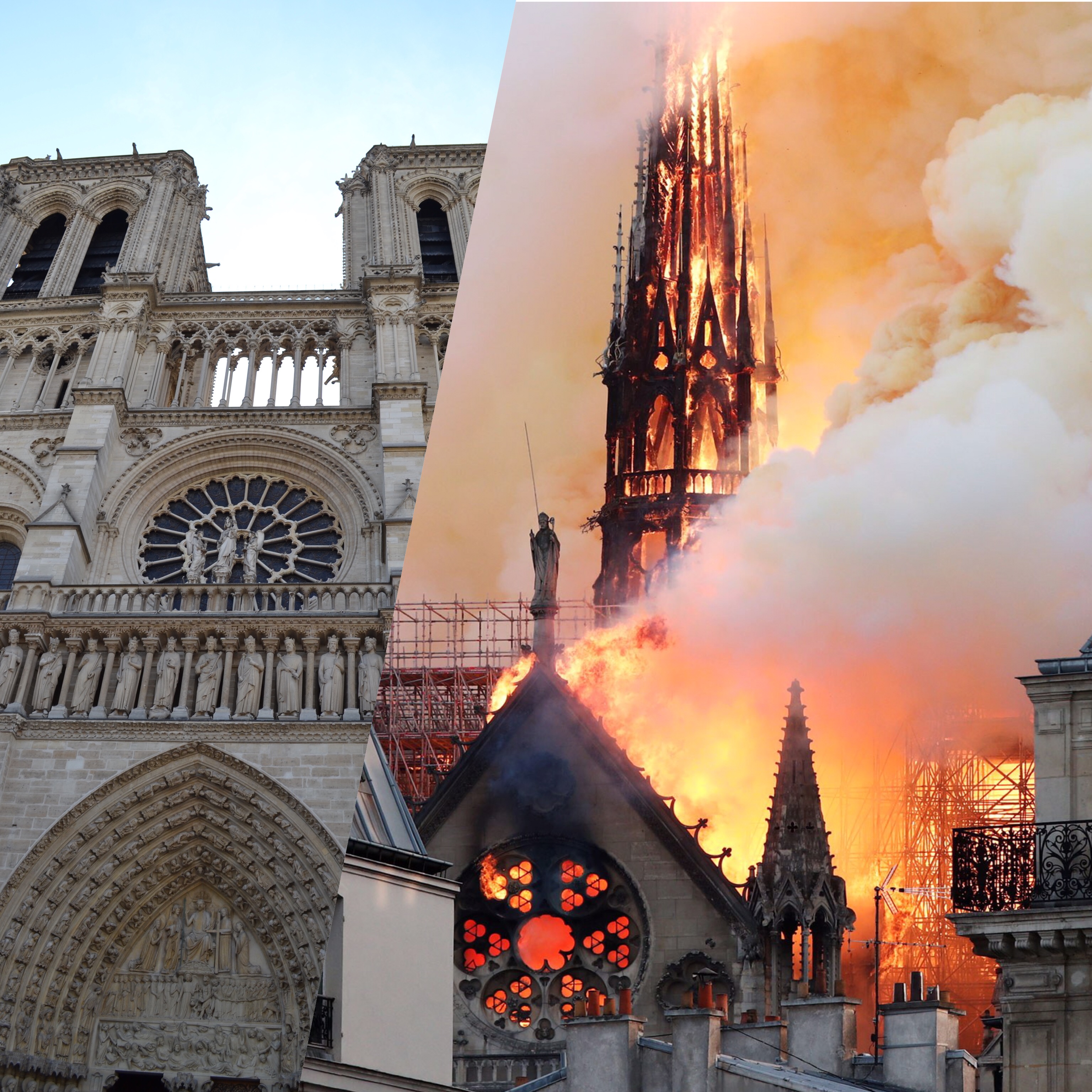 Huge fire engulfed Notre Dame Cathedral, recovery still going on !