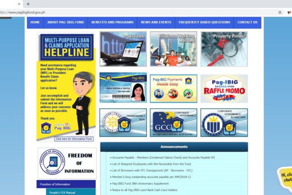 Pag-ibig Fund Credit Card Online Payment Facility