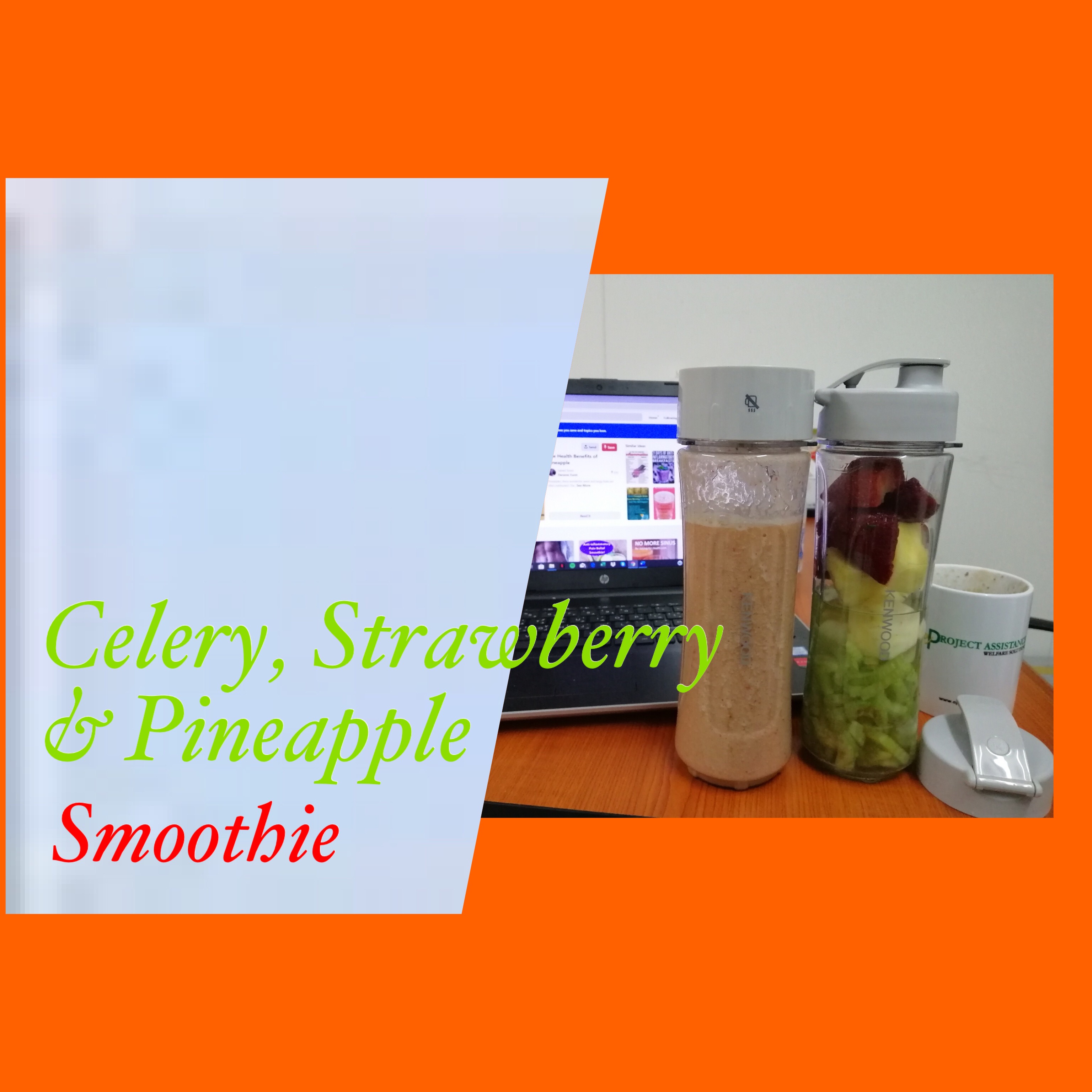Celery, Strawberry and Pineapple Smoothie